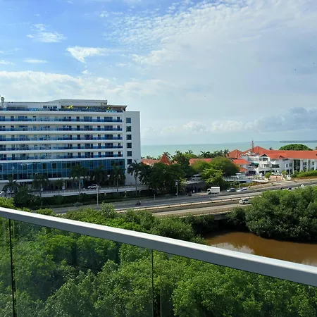 Apartamento En Con Vista Al Mar, Piscina Rooftop Y Playa *