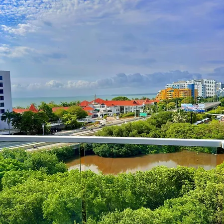 Apartamento En Con Vista Al Mar, Piscina Rooftop Y Playa
